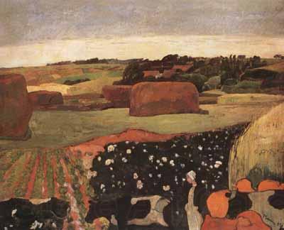 Paul Gauguin The Hayricks (mk07) Spain oil painting art